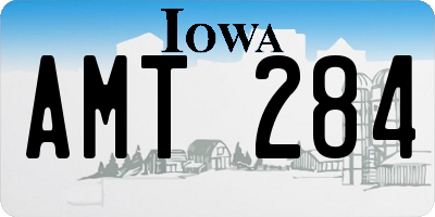 IA license plate AMT284