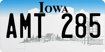 IA license plate AMT285