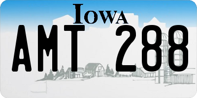 IA license plate AMT288