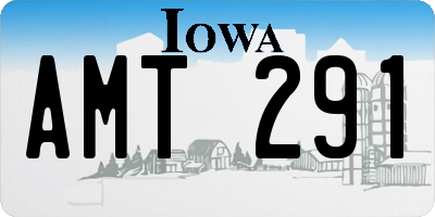 IA license plate AMT291