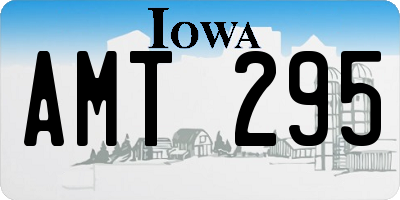 IA license plate AMT295