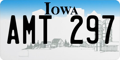 IA license plate AMT297