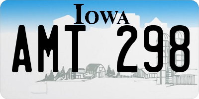 IA license plate AMT298
