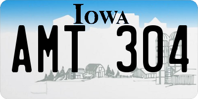 IA license plate AMT304