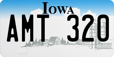IA license plate AMT320