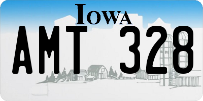 IA license plate AMT328