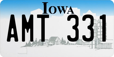 IA license plate AMT331