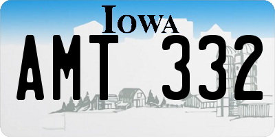 IA license plate AMT332