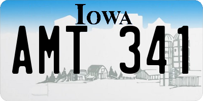 IA license plate AMT341