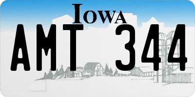IA license plate AMT344