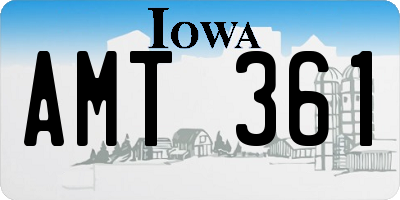 IA license plate AMT361