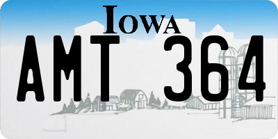 IA license plate AMT364