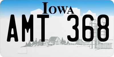 IA license plate AMT368