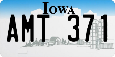 IA license plate AMT371