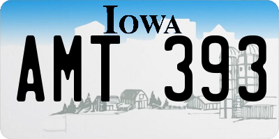 IA license plate AMT393