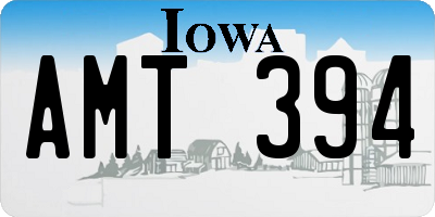 IA license plate AMT394