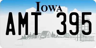 IA license plate AMT395