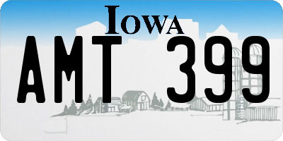 IA license plate AMT399