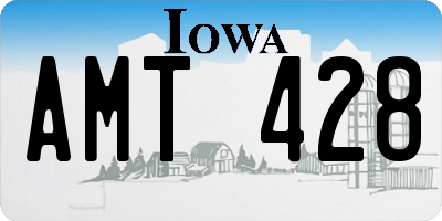 IA license plate AMT428