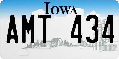 IA license plate AMT434