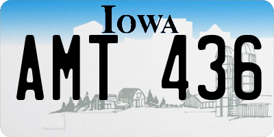 IA license plate AMT436