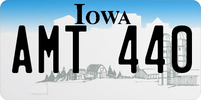 IA license plate AMT440