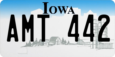 IA license plate AMT442