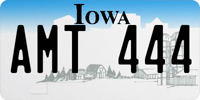 IA license plate AMT444