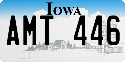 IA license plate AMT446