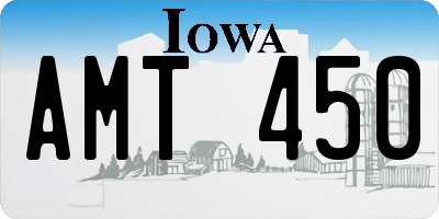 IA license plate AMT450