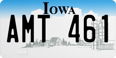 IA license plate AMT461