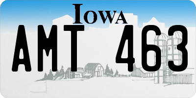 IA license plate AMT463