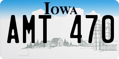 IA license plate AMT470