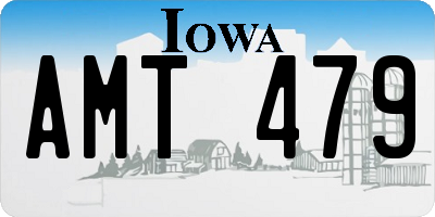 IA license plate AMT479