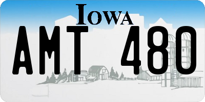 IA license plate AMT480