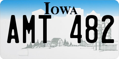 IA license plate AMT482