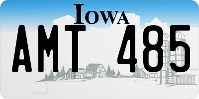 IA license plate AMT485