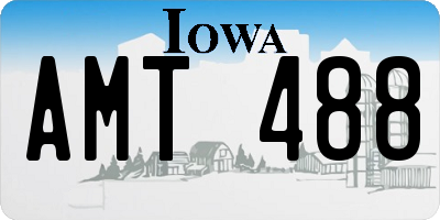 IA license plate AMT488
