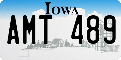 IA license plate AMT489