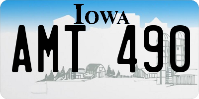 IA license plate AMT490