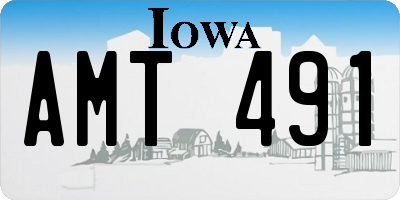 IA license plate AMT491