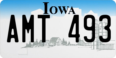 IA license plate AMT493
