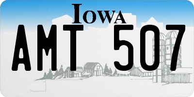 IA license plate AMT507