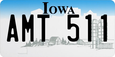 IA license plate AMT511