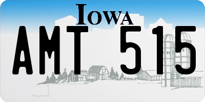 IA license plate AMT515