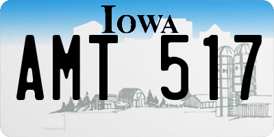 IA license plate AMT517