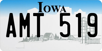 IA license plate AMT519