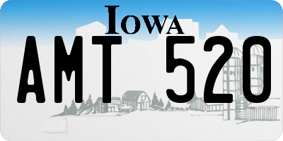 IA license plate AMT520