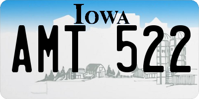 IA license plate AMT522