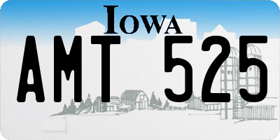 IA license plate AMT525